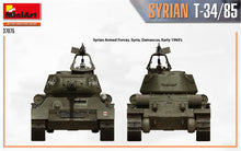 Load image into Gallery viewer, MiniArt 37075 Syrian T-34/85 Tank 1:35 Scale Model Kit MIN37075 MiniArt
