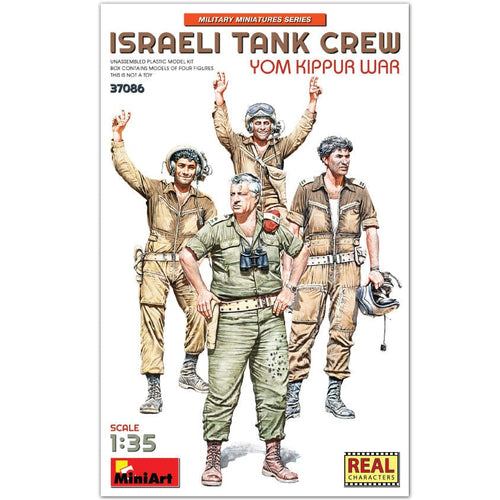 MiniArt 37086 Israeli Tank Crew Yom Kippur War 1:35 Scale Model Kit MIN37086 MiniArt