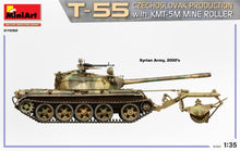 Load image into Gallery viewer, MiniArt 37092 T-55 Czechoslovak Production with KMT-5M Mine Roller 1:35 Scale Model Kit min37092 MiniArt

