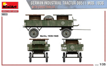 Load image into Gallery viewer, Miniart 38033 German Industrial Tractor D8511 Mod. 1936 with Cargo Trailer 1:35 Scale Model Kit MIN38033 MiniArt
