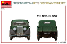 Load image into Gallery viewer, MiniArt 38046 Liefer Pritschenwagen Typ 170V Cheese Delivery Car 1:35 Scale Model Kit MIN38046 MiniArt
