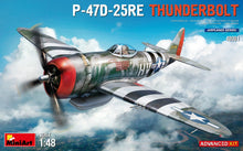 Load image into Gallery viewer, Miniart 48001 P-47D-25RE Thunderbolt Advanced Kit 1:48 Scale Model Kit MIN48001 MiniArt

