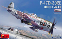 Load image into Gallery viewer, MiniArt 48023 P-47D-30RE Thunderbolt Basic Kit 1:48 Scale Model Kit MIN48023 MiniArt
