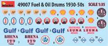 Load image into Gallery viewer, MiniArt 49007 Fuel &amp; Oil Drums 1930-50s 1:48 Scale Model Kit MIN49007 Harbourside Gifts
