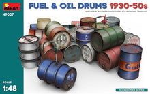 Load image into Gallery viewer, MiniArt 49007 Fuel &amp; Oil Drums 1930-50s 1:48 Scale Model Kit MIN49007 Harbourside Gifts

