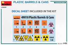 Load image into Gallery viewer, MiniArt 49010 Plastic Barrels &amp; Cans 1:48 Scale Kit MiniArt

