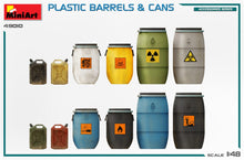 Load image into Gallery viewer, MiniArt 49010 Plastic Barrels &amp; Cans 1:48 Scale Kit MiniArt
