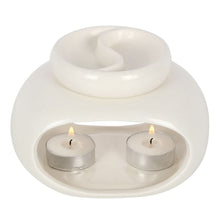 Load image into Gallery viewer, Off White Double Oil Burner S03721051 N/A
