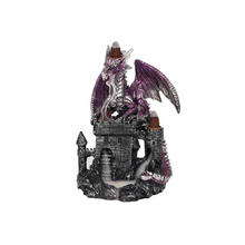 Load image into Gallery viewer, Purple Dragon on Castle Backflow Incense Burner S03720356 N/A
