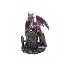 Load image into Gallery viewer, Purple Dragon on Castle Backflow Incense Burner S03720356 N/A
