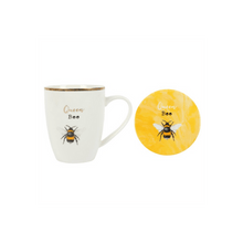Load image into Gallery viewer, Queen Bee Ceramic Mug and Coaster Set S03720669 N/A
