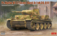 Load image into Gallery viewer, Ryefield 5036 Pz.Kpfw.VI (7,5cm) Ausf.B (VK36.01) Tank 1:35 Scale Model RM5036 Ryefield
