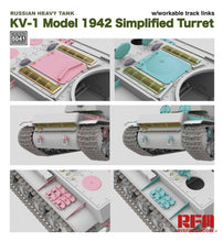 Load image into Gallery viewer, Ryefield 5041 Russian Heavy Tank KV-1 Model 1942 Simplified Turret 1:35 Scale Model Kit RM5041 Ryefield
