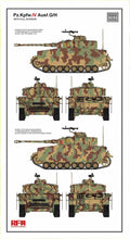 Load image into Gallery viewer, Ryefield 5055 Pz.Kpfw.IV Ausf. G/H with full interior 1:35 Scale Model Kit RM5055 Ryefield
