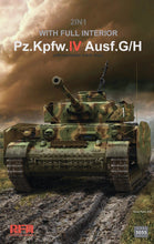 Load image into Gallery viewer, Ryefield 5055 Pz.Kpfw.IV Ausf. G/H with full interior 1:35 Scale Model Kit RM5055 Ryefield
