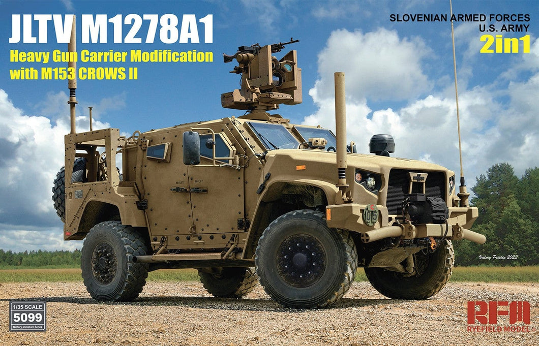 Ryefield 5099 JLTV M1278A1 Heavy Gun Carrier Modification with M153 Crows II 1:35 Scale Model Kit RM5099 Ryefield