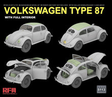 Load image into Gallery viewer, Ryefield 5113 Volkswagen Type 87 with full interior 1:35 Scale Model Kit RM5113 Ryefield
