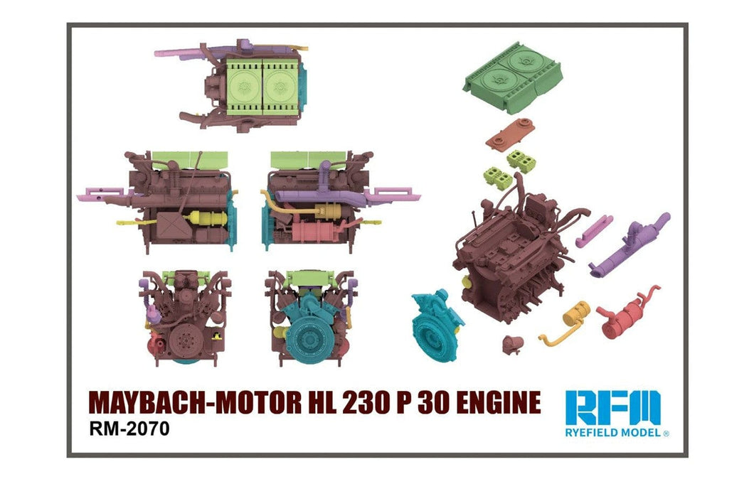 Ryefield RM2070 MAYBACH-Motor HL 230 P 30 Engine 1:35 Scale Model Kit RM2070 Ryefield