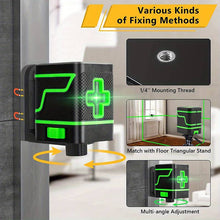 Load image into Gallery viewer, Self-Levelling Laser Level Green Cross Line Laser Compact and Lightweight Bright Horizontal &amp; Vertical Line EJ11006 Harbourside Gifts
