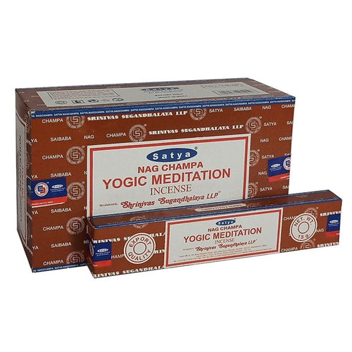 Set of 12 Packets of Yogic Meditation Incense Sticks by Satya S03720017 N/A
