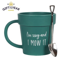 Load image into Gallery viewer, Sexy and I Mow It Pot Mug and Shovel Spoon S03720915 N/A
