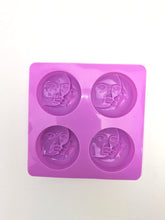 Load image into Gallery viewer, Silicone Multi Moon Face Mould - 4 Moons MMMOULD Unbranded
