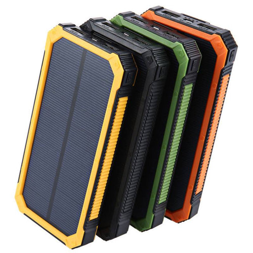 Solar Power Bank 20000mAh Solar Charger Portable Charger PU16688 Unbranded