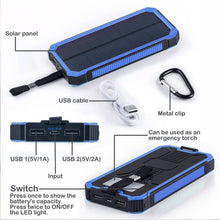 Load image into Gallery viewer, Solar Power Bank 20000mAh Solar Charger Portable Charger PU16688 Unbranded
