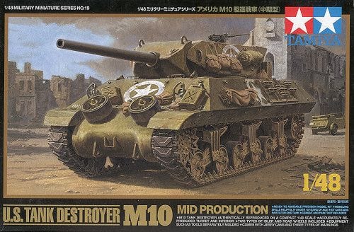 Tamiya 32519 U.S. Tank Destroyer M10 Mid Production 1:48 Scale Model Kit TAM32519 Tamiya