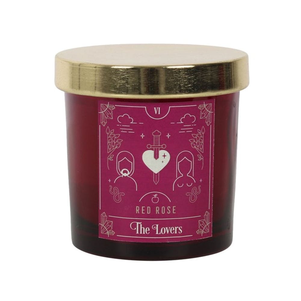 The Lovers Red Rose Tarot Candle S03720412 N/A