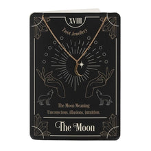 Load image into Gallery viewer, The Moon Tarot Necklace on Greeting Card S03720339 N/A
