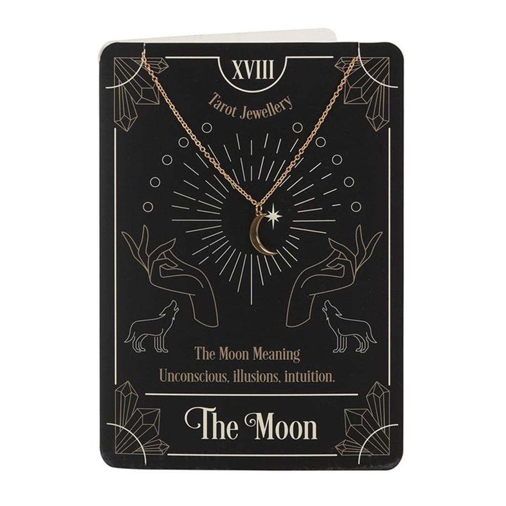 The Moon Tarot Necklace on Greeting Card S03720339 N/A