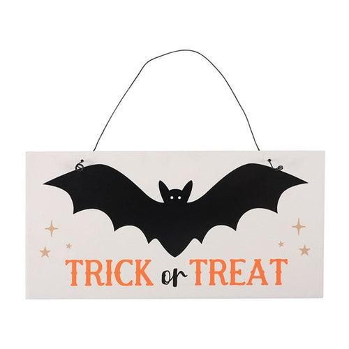 Trick or Treat Bat Hanging Sign S03720658 Unbranded