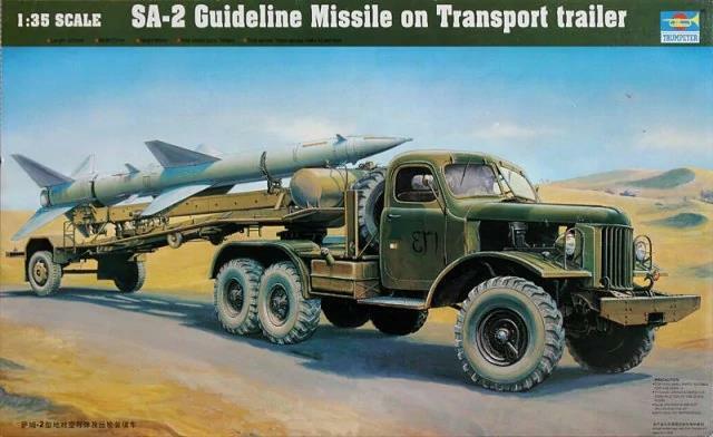 Trumpeter 00204 SA-2 Guideline Missile with Trailer 1:35 Scale Model Kit TRU00204 Trumpeter