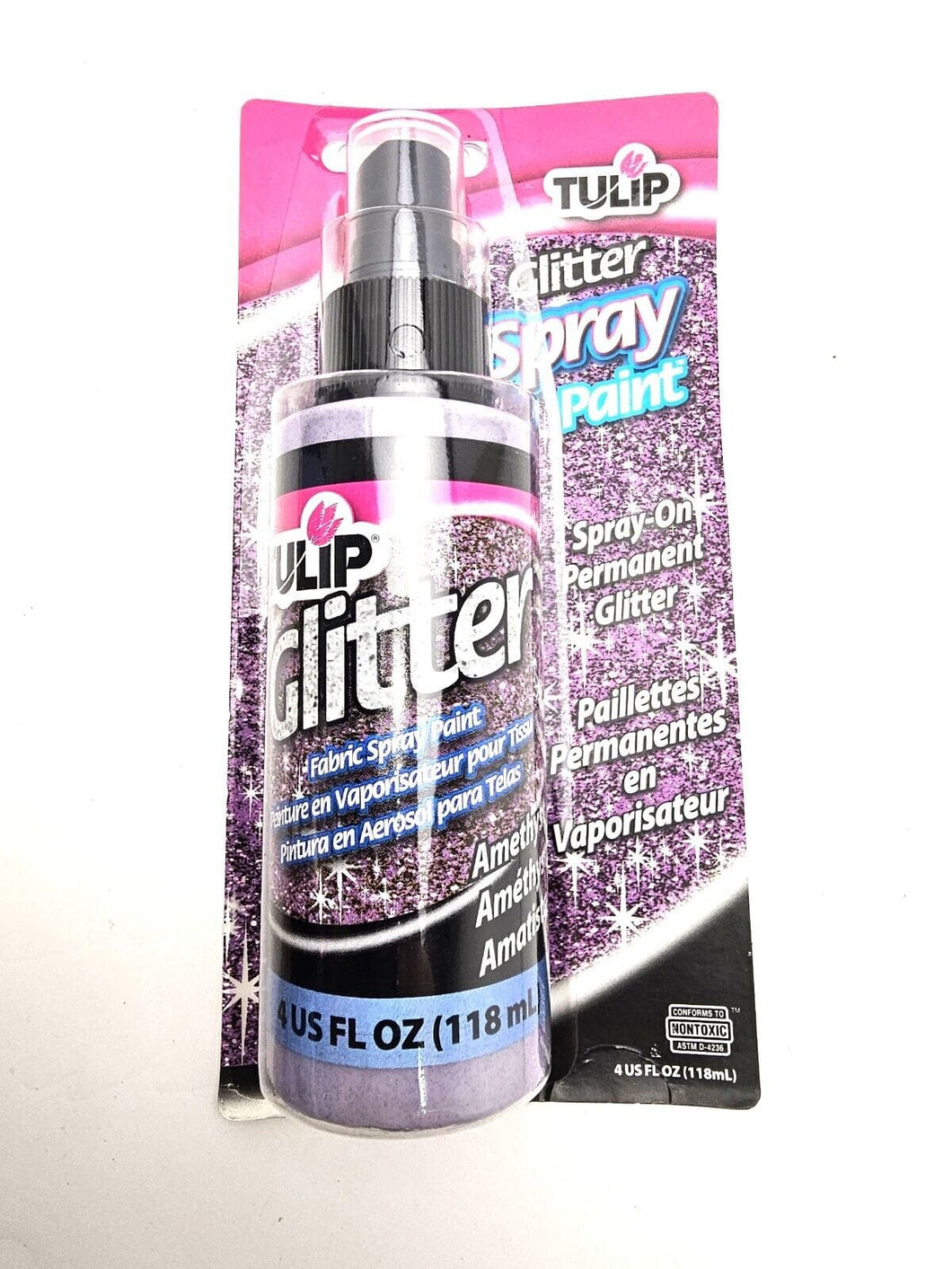 Tulip Amethyst Glitter Spray Paint 4 US FL OZ 118ml SA507 Harbourside Gifts