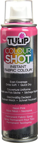 Tulip Colour Shot Fabric Paint 103.5ml Various Colours Instant Fabric Colour SA3008 NEON PINK Harbourside Gifts