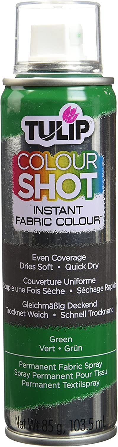 Tulip Colour Shot Fabric Paint 103.5ml Various Colours Instant Fabric Colour SA3035 GREEN Harbourside Gifts