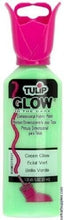 Load image into Gallery viewer, TULIP Dimensional Fabric Paints Slick Glitter Glow Metallics Sparkles 37ml 65177 Glow- Green Glow Harbourside Gifts
