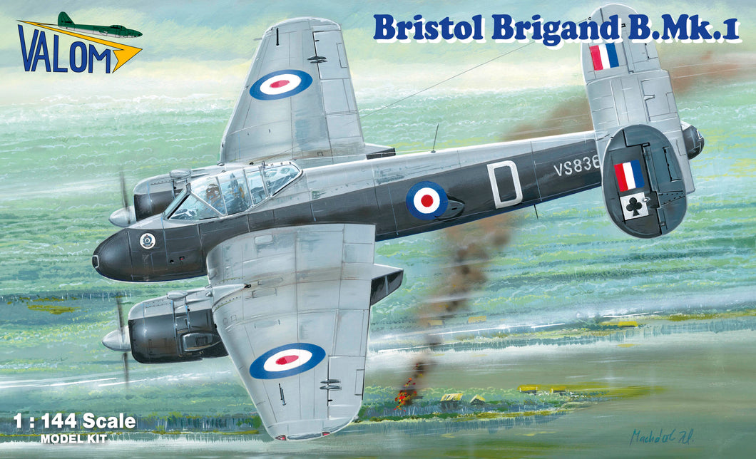 Valom 14432 Bristol Brigand B.Mk.1 RAF & Pakistan AF 1:144 Scale Model Kit VLM14432 Valom