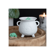 Load image into Gallery viewer, White Mystical Moon Cauldron Oil Burner S03720449 Unbranded
