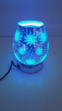 Load and play video in Gallery viewer, Starburst Electric LED Oil Burner 7 LED Colours Teardrop Shape

