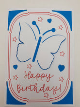 Load image into Gallery viewer, 6 Handmade Birthday Cards 6 Coloured Envelopes and 6 Gift Tags Clean Simple Designs Harbourside Gifts
