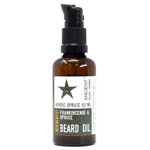 Beard Oil  - Nordic Spruce - Frankincense & Spruce - Jojoba oil 50ml BEARDO-02 Ancient Wisdom