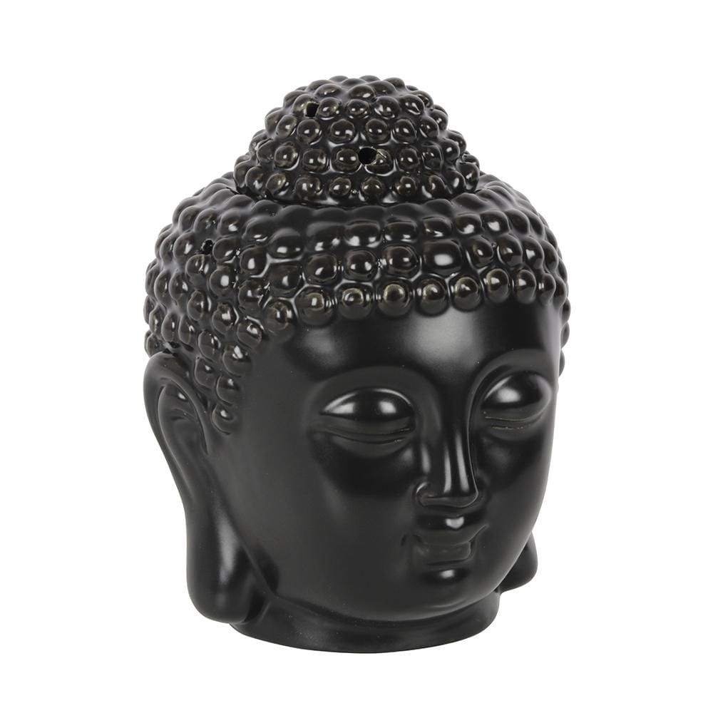 Black Buddha Head Wax Melt and Oil Burner OB_29002_BLACK Unbranded
