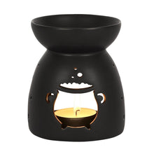 Load image into Gallery viewer, Black Cauldron Cut Out Wax Melt and Oil Burner OB35830 Unbranded
