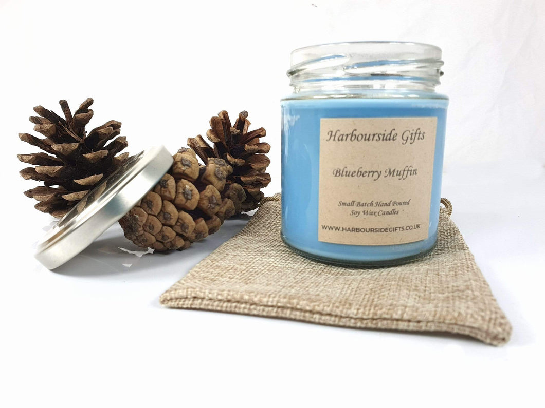 Blueberry Muffin Flavour Hand Poured Soy Wax Candle 125G BM125 Harbourside Gifts
