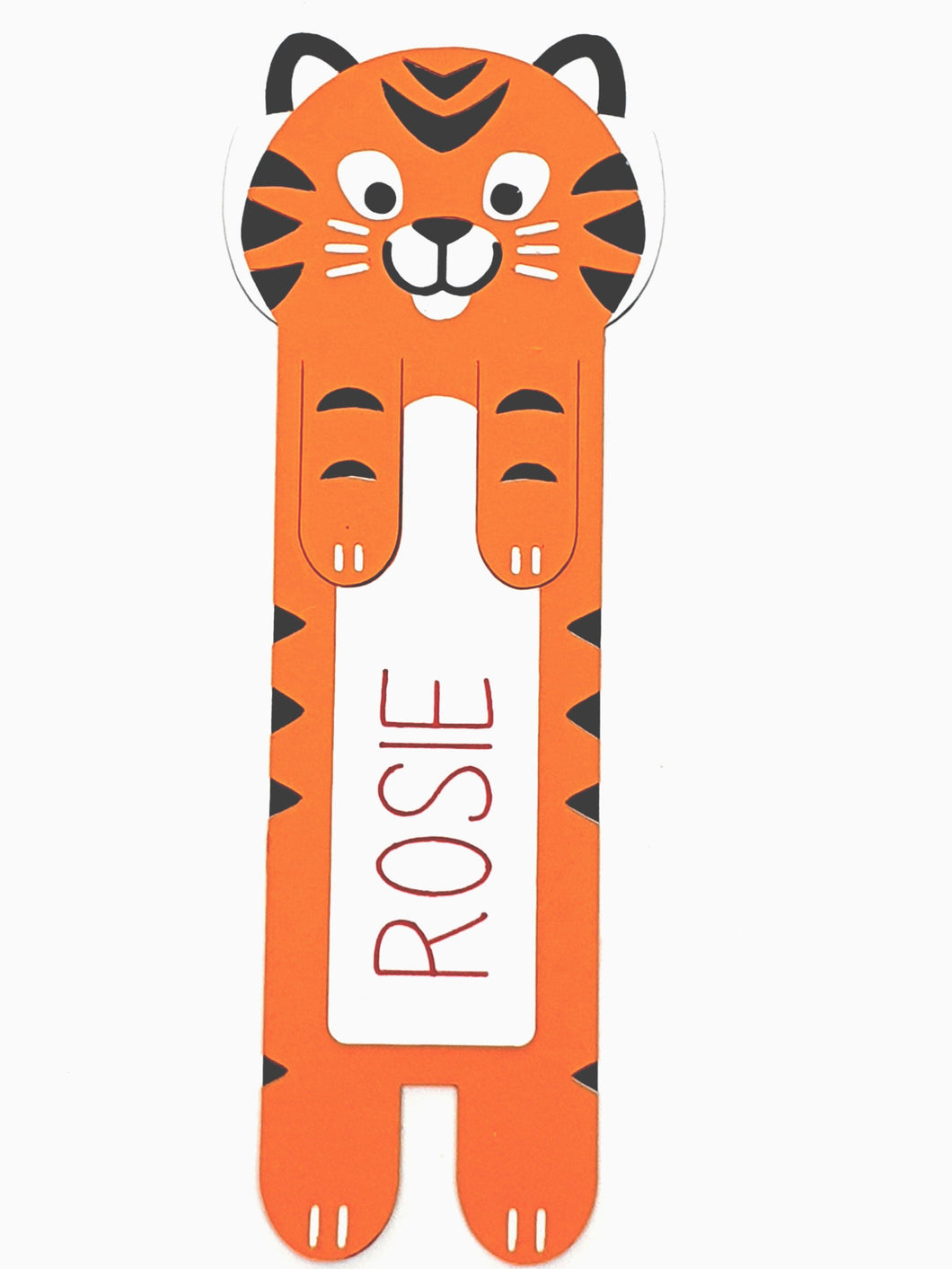 Bookmark Child's Personalised Animal Design Handmade Choice of 4 Animals Harbourside Gifts