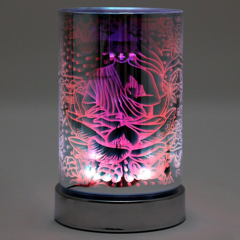 Buddha and Lotus Design LED Oil Burner EL0660 Unbranded