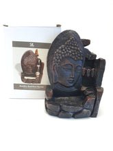 Load image into Gallery viewer, Buddha Face Backflow Incense Burner Brown 17cm Harbourside Gifts
