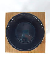 Load image into Gallery viewer, Ceramic and Wood Wax Melt Burner Black BURN013 Harbourside Gifts
